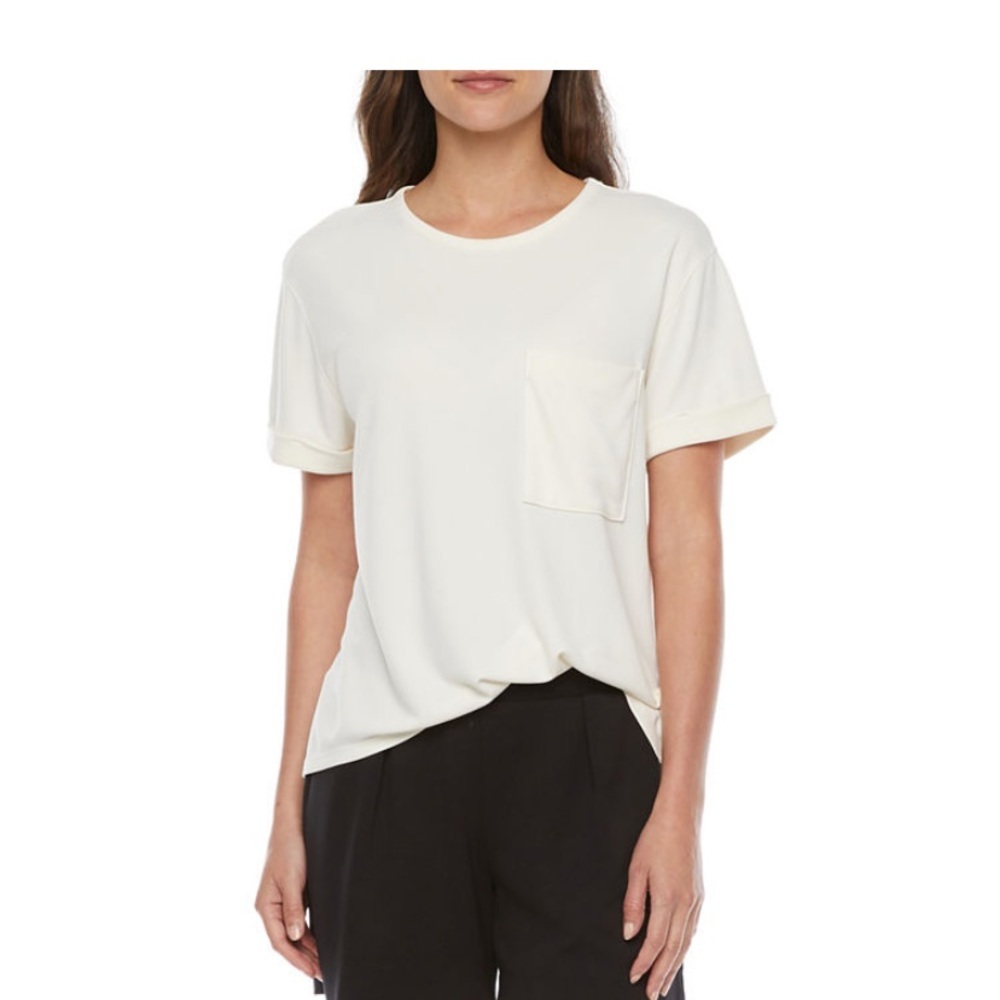 Stylus pocket women’s crew neck short sleeve‎ t-shirt